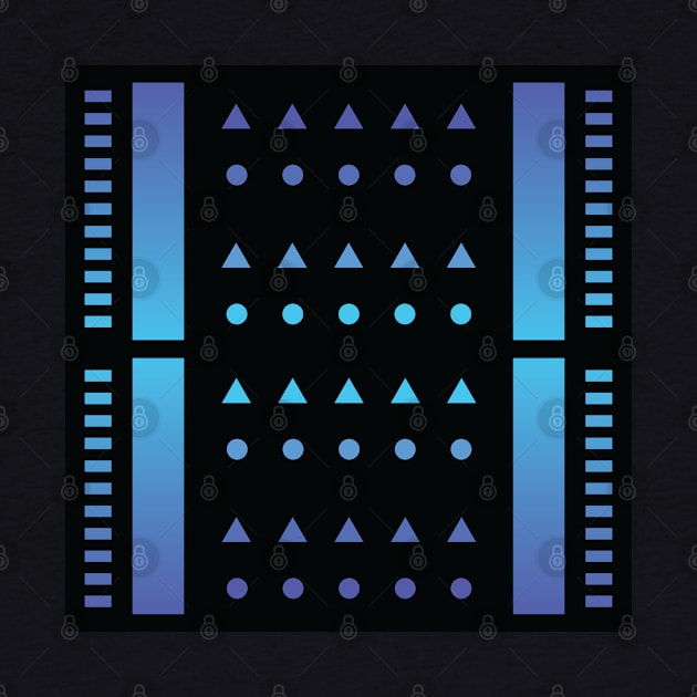 “Dimensional Information (3)” - V.2 Blue - (Geometric Art) (Dimensions) - Doc Labs by Doc Labs